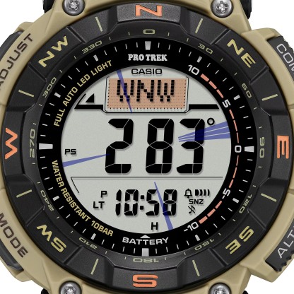 Casio PROTREK PRG-340SC-5 Climber Line Triple Sensor Solar Men Watch Beige ozDigitalWatch.com.au