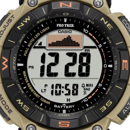 Casio PROTREK PRG-340SC-5 Climber Line Triple Sensor Solar Men Watch Beige ozDigitalWatch.com.au