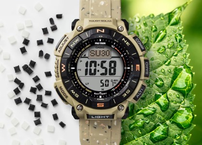 Casio PROTREK PRG-340SC-5 Climber Line Triple Sensor Solar Men Watch Beige ozDigitalWatch.com.au