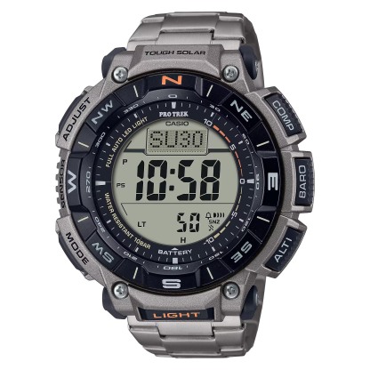 Casio PROTREK PRG-340T-7 Titanium Climber Line Triple Sensor Solar Men's Watch