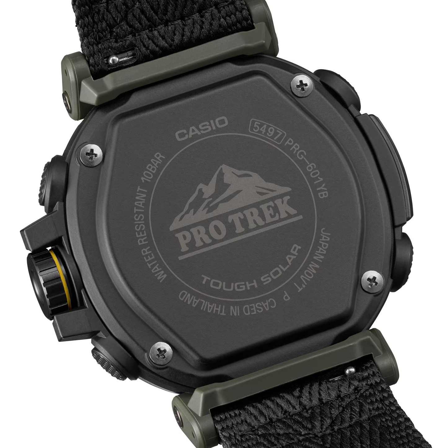 Casio PROTREK PRG-601YB-3 Climber Line Triple Sensor Watch Black Cloth Band ozdigitalwatch.com.au
