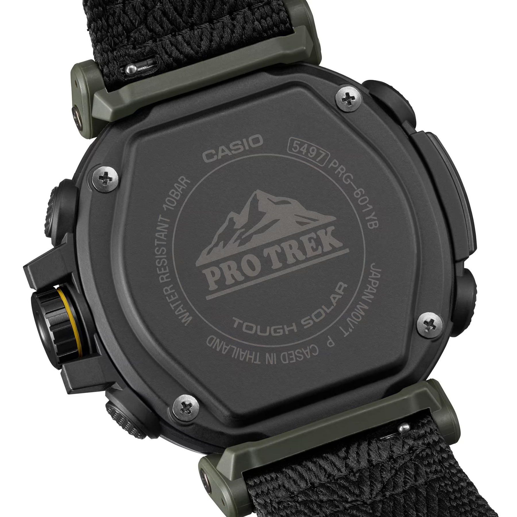 Casio PROTREK PRG-601YB-3 Climber Line Triple Sensor Watch Black Cloth Band ozdigitalwatch.com.au