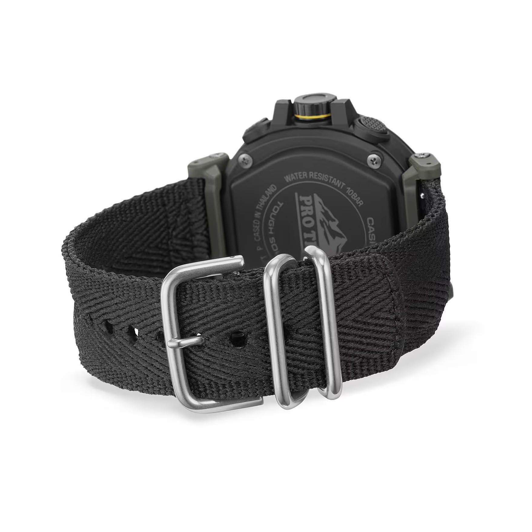Casio PROTREK PRG-601YB-3 Climber Line Triple Sensor Watch Black Cloth Band ozdigitalwatch.com.au