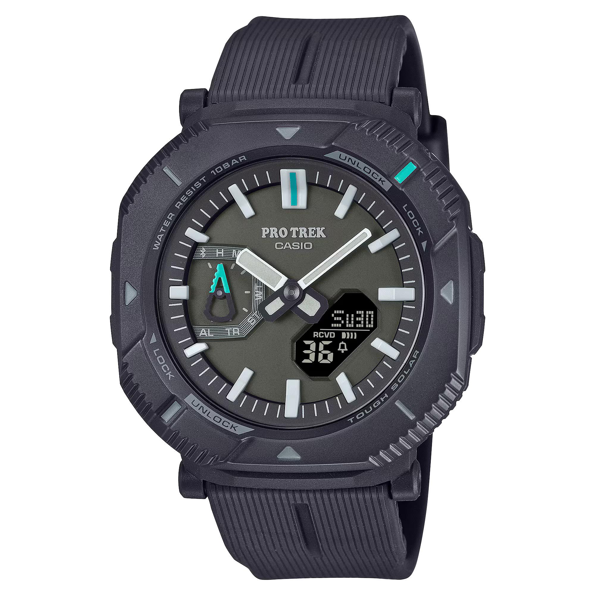 Casio PROTREK PRJ-B001-1 Hikes Line Solar Bluetooth Link Men Watch Grey ozDigitalWatch.com.au