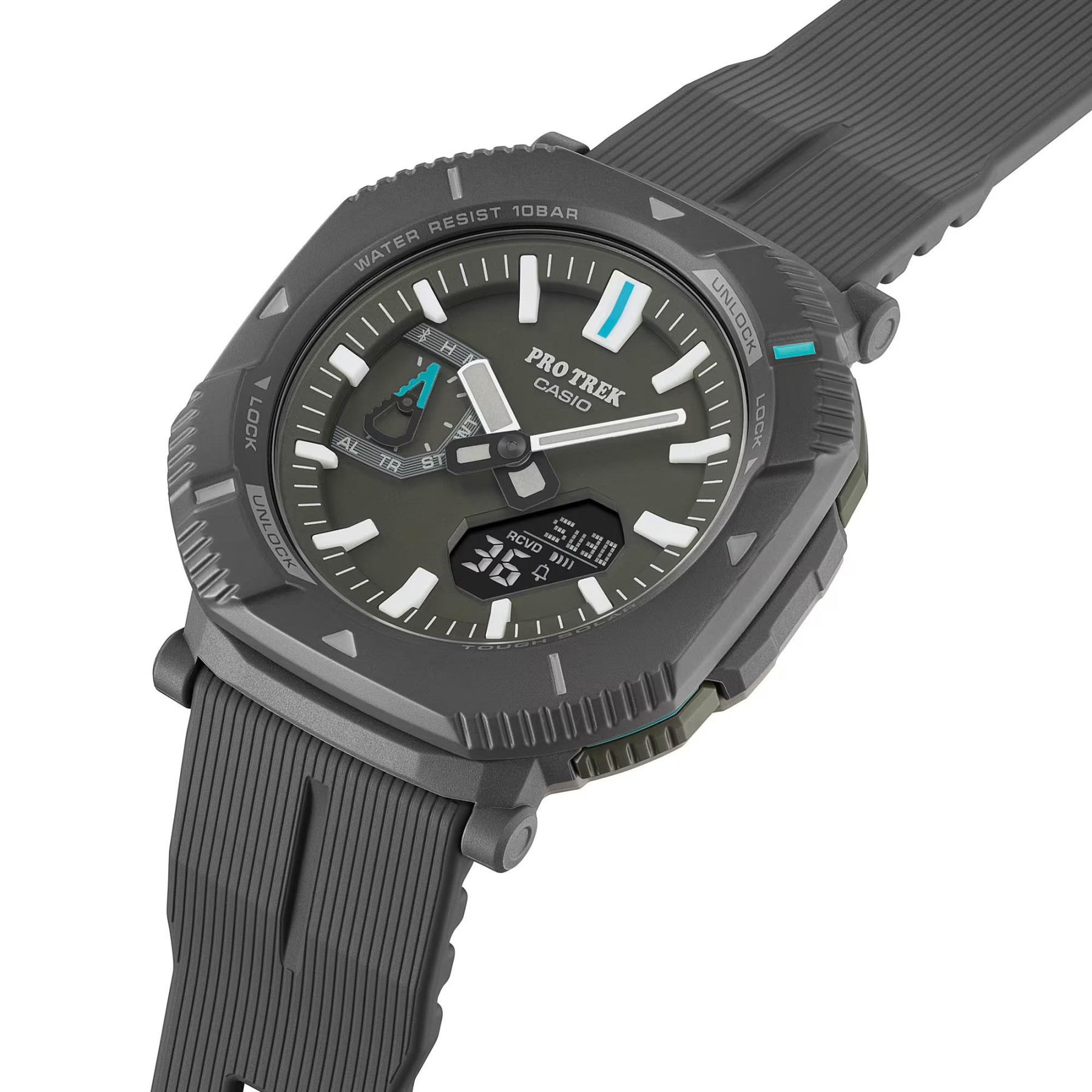 Casio PROTREK PRJ-B001-1 Hikes Line Solar Bluetooth Link Men's Watch (Grey) PRGB001-1