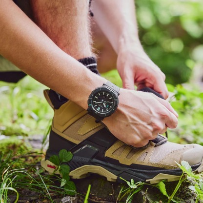 Casio PROTREK PRJ-B001-1 Hikes Line Solar Bluetooth Link Men's Watch (Grey) PRGB001-1