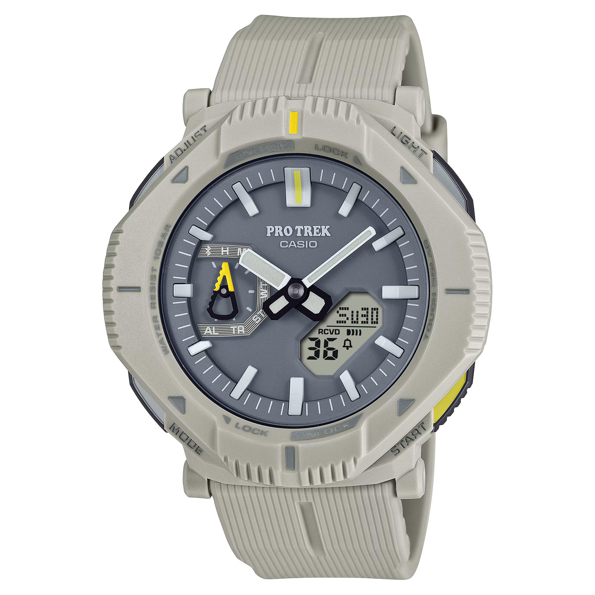 Casio PROTREK PRJ-B001-7 Hikes Line Solar Bluetooth Link Men's Watch (Grey) PRGB001-5