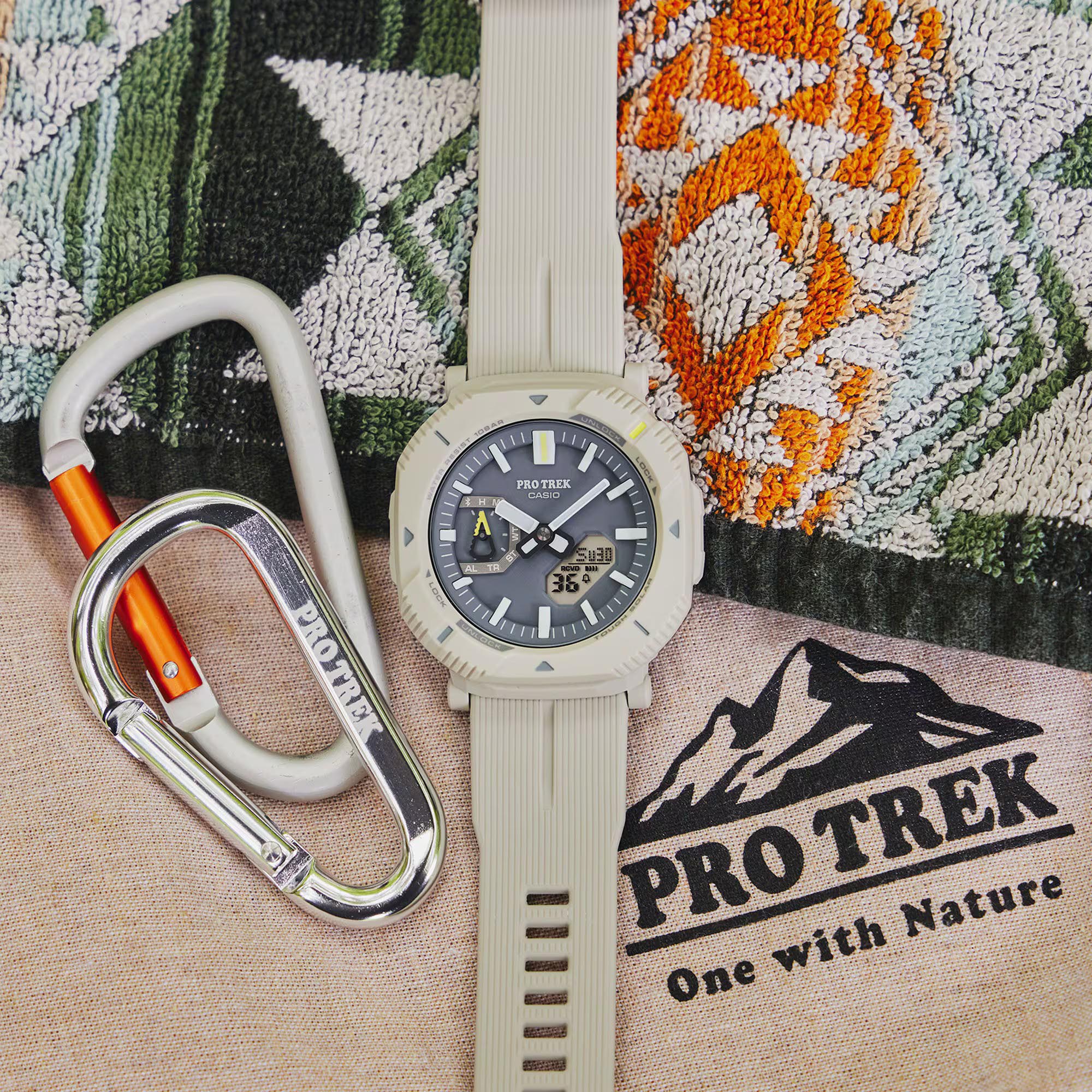 Casio PROTREK PRJ-B001-7 Hikes Line Solar Bluetooth Link Men's Watch (Grey) PRGB001-5