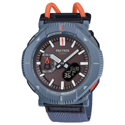 Casio PROTREK PRJ-B001B-2 Solar Bluetooth Smartphone Link Men's Outdoor Hiking Watch (Blue, Cloth Band)