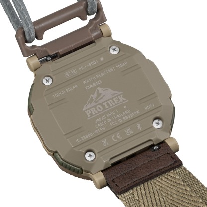 Casio PROTREK PRJ-B001B-5 Solar Smartphone Link Outdoor Men's Watch (Brown & Green)