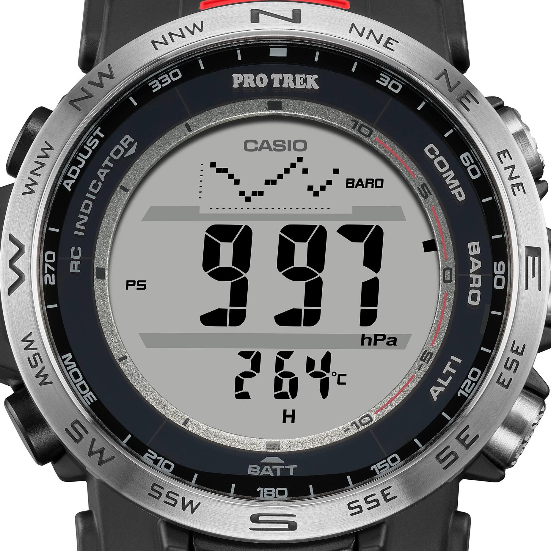 Casio PROTREK PRW-35-1A Climber Line Triple Sensor Solar Multiband 6 Radio Control Men's Watch (Black) PRW35-1A