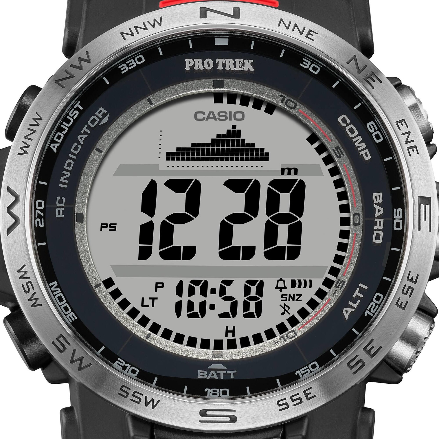 Casio PROTREK PRW-35-1A Climber Line Triple Sensor Solar Multiband 6 Radio Control Men's Watch (Black) PRW35-1A