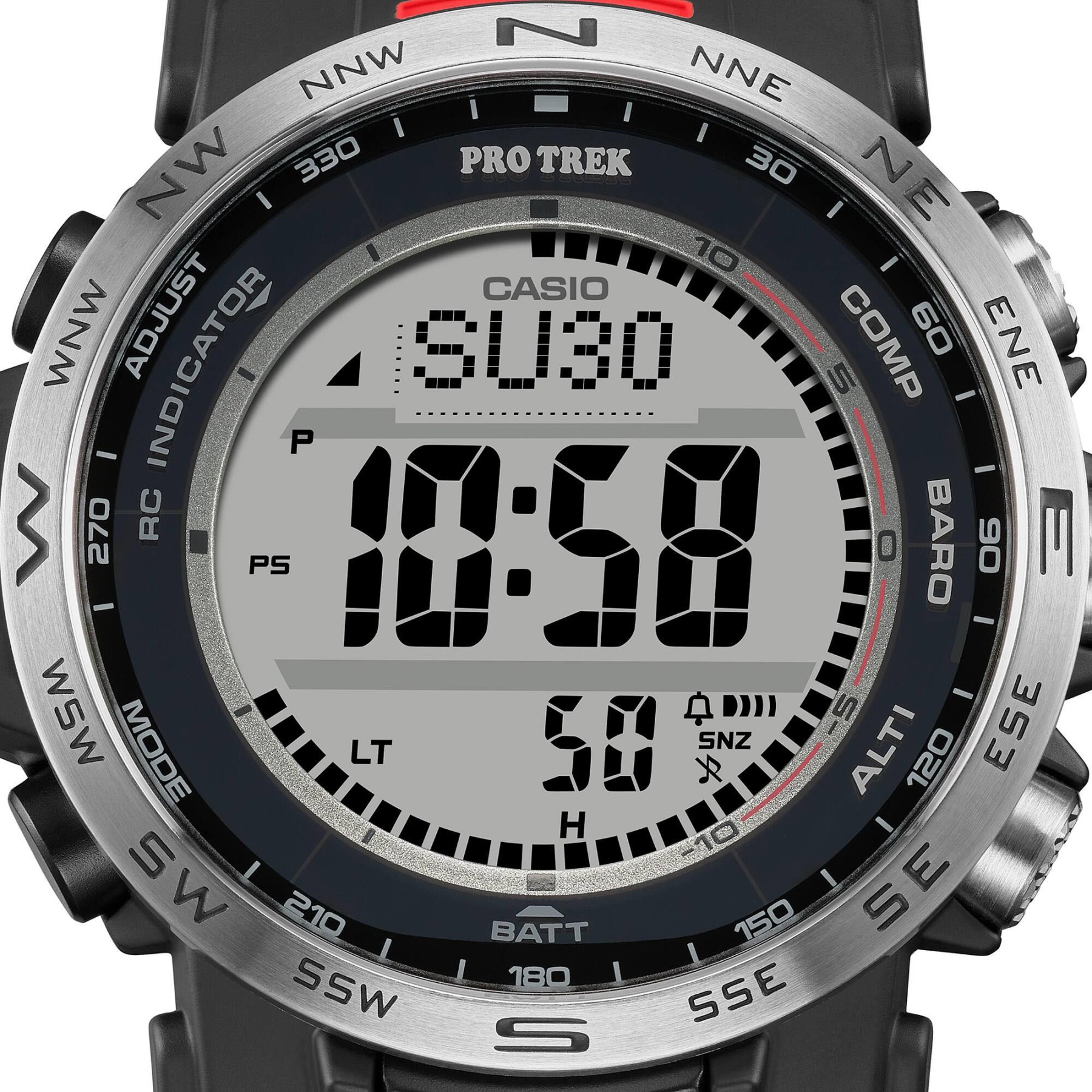 Casio PROTREK PRW-35-1A Climber Line Triple Sensor Solar Multiband 6 Radio Control Men's Watch (Black) PRW35-1A