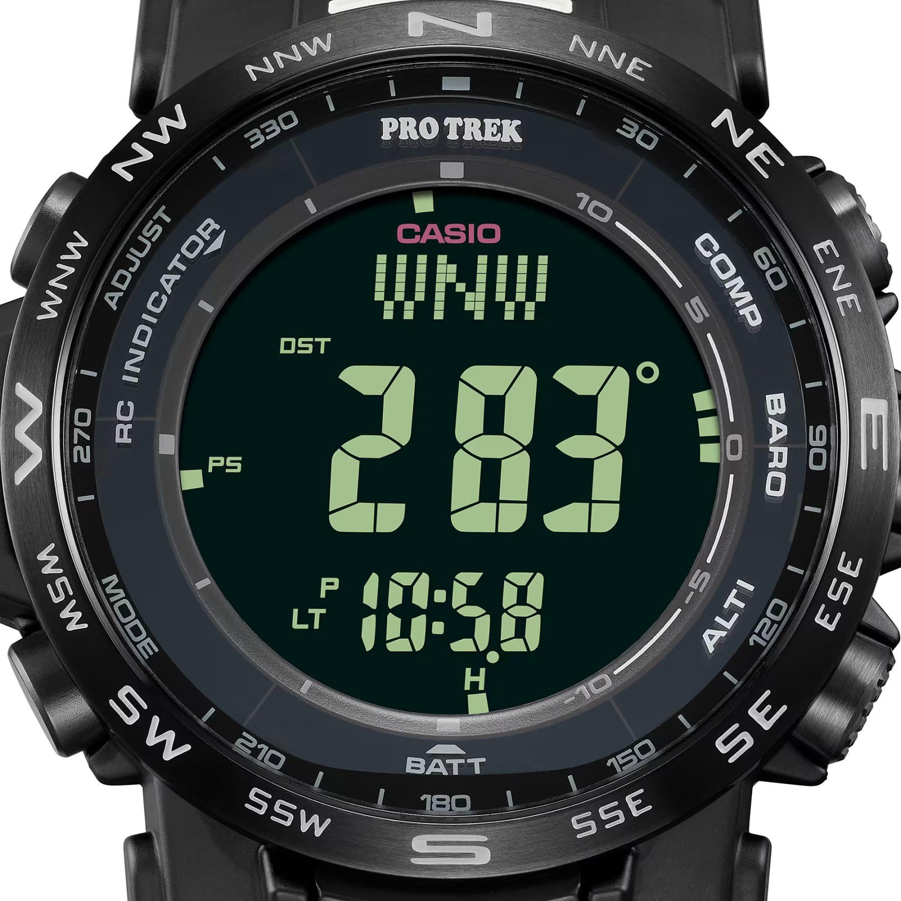 Casio PROTREK PRW-35Y-1B Climber Line Triple Sensor Multiband 6 Radio Control Men's Watch (All Black) PRW35Y-1B