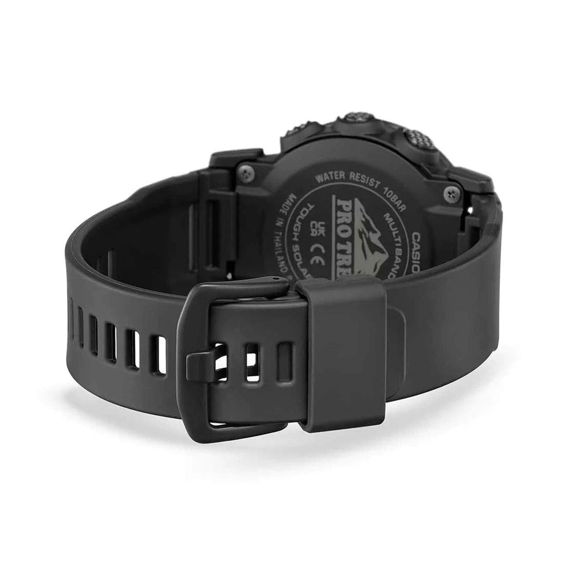 Casio PROTREK PRW-35Y-1B Climber Line Triple Sensor Multiband 6 Radio Control Men's Watch (All Black) PRW35Y-1B