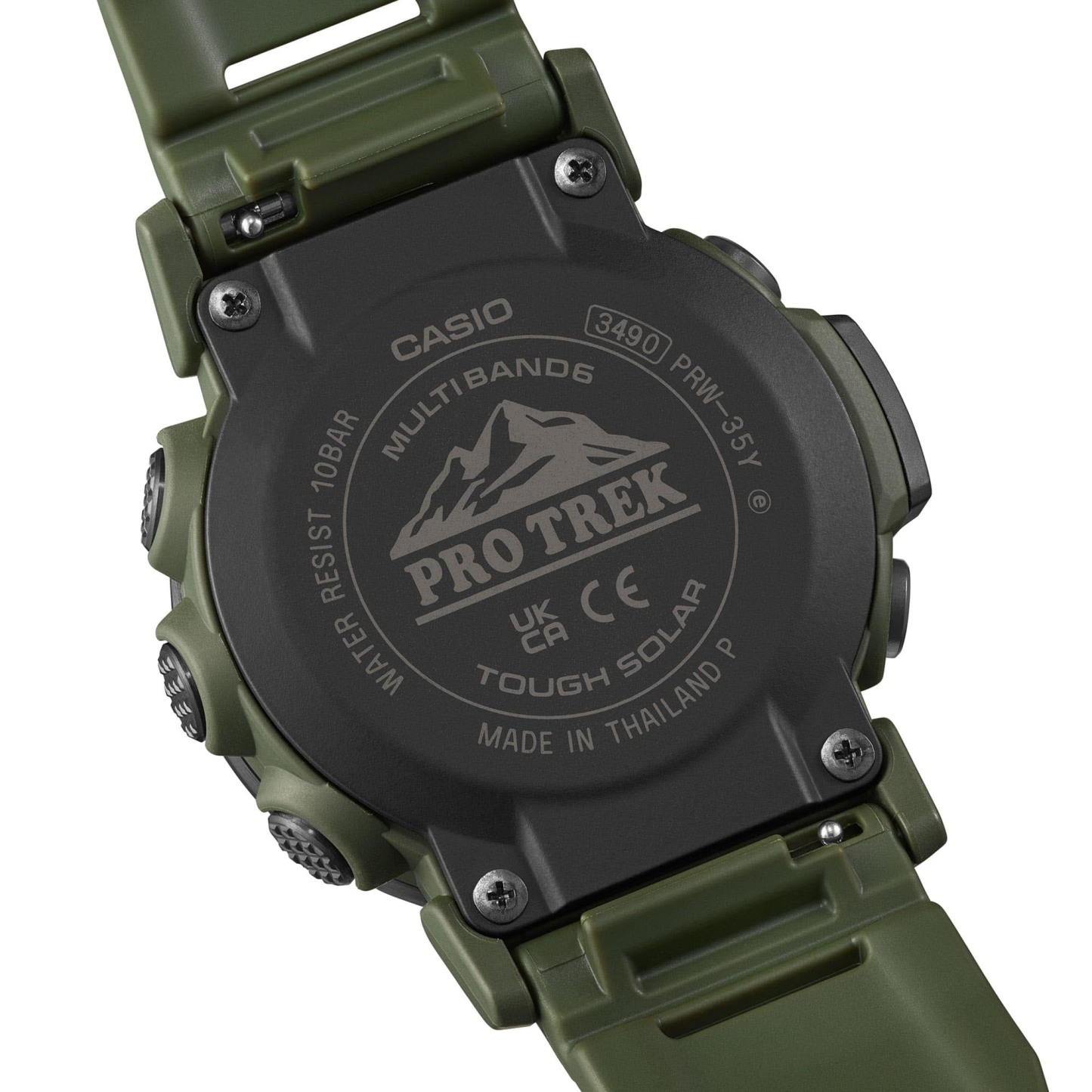Casio PROTREK PRW-35Y-3B Solar Triple Sensor Outdoor Men's Watch (Green) PRW35Y-3B