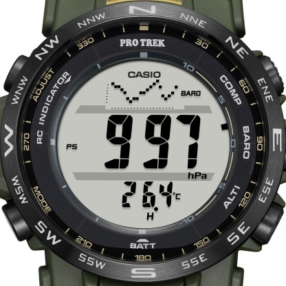 Casio PROTREK PRW-35Y-3B Solar Triple Sensor Outdoor Men's Watch (Green) PRW35Y-3B