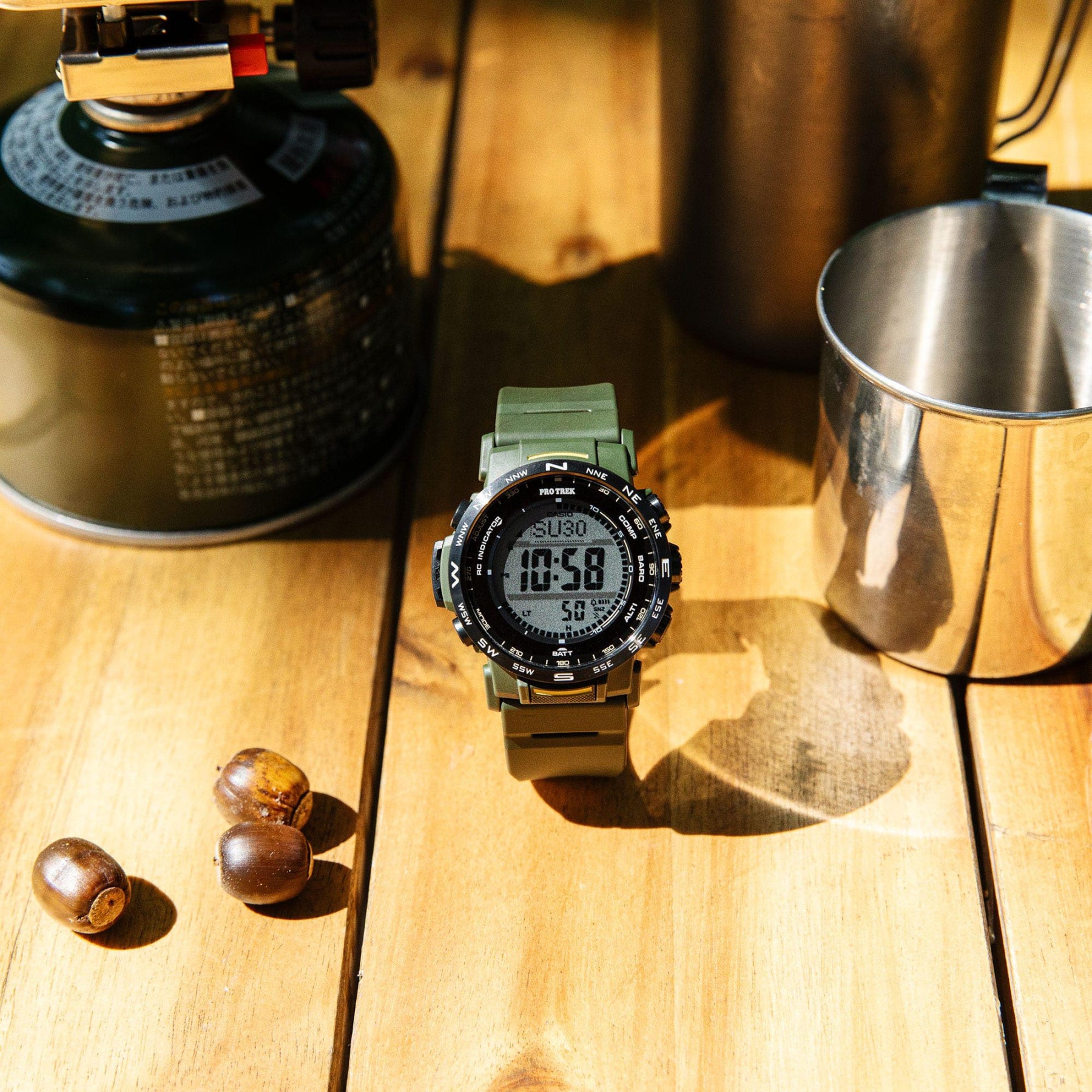Casio PROTREK PRW-35Y-3B Solar Triple Sensor Outdoor Men's Watch (Green) PRW35Y-3B