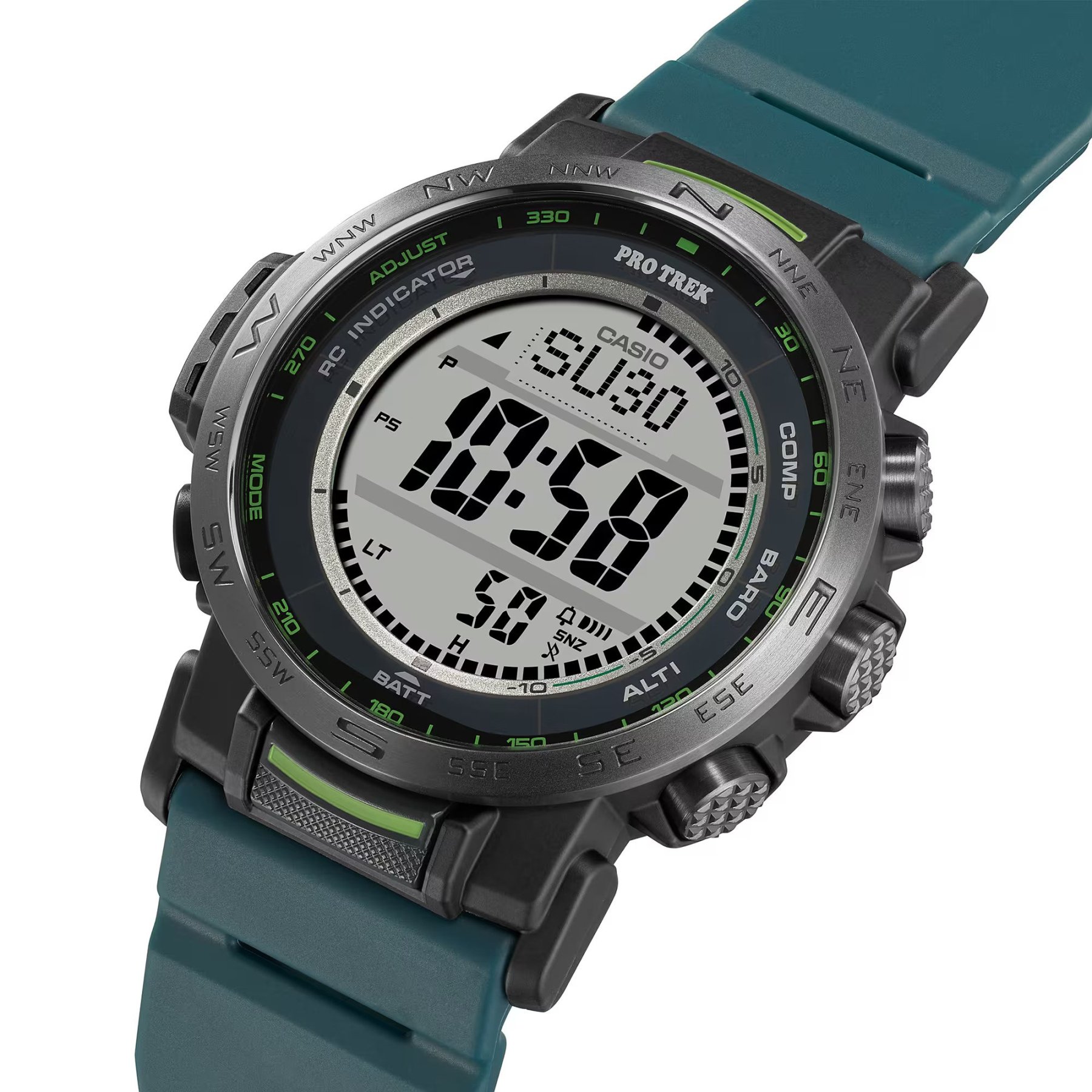 Casio PROTREK PRW-35Y-3 Climber Line Triple Sensor Multiband 6 Radio Control Men's Watch (Teal) PRW35Y-3