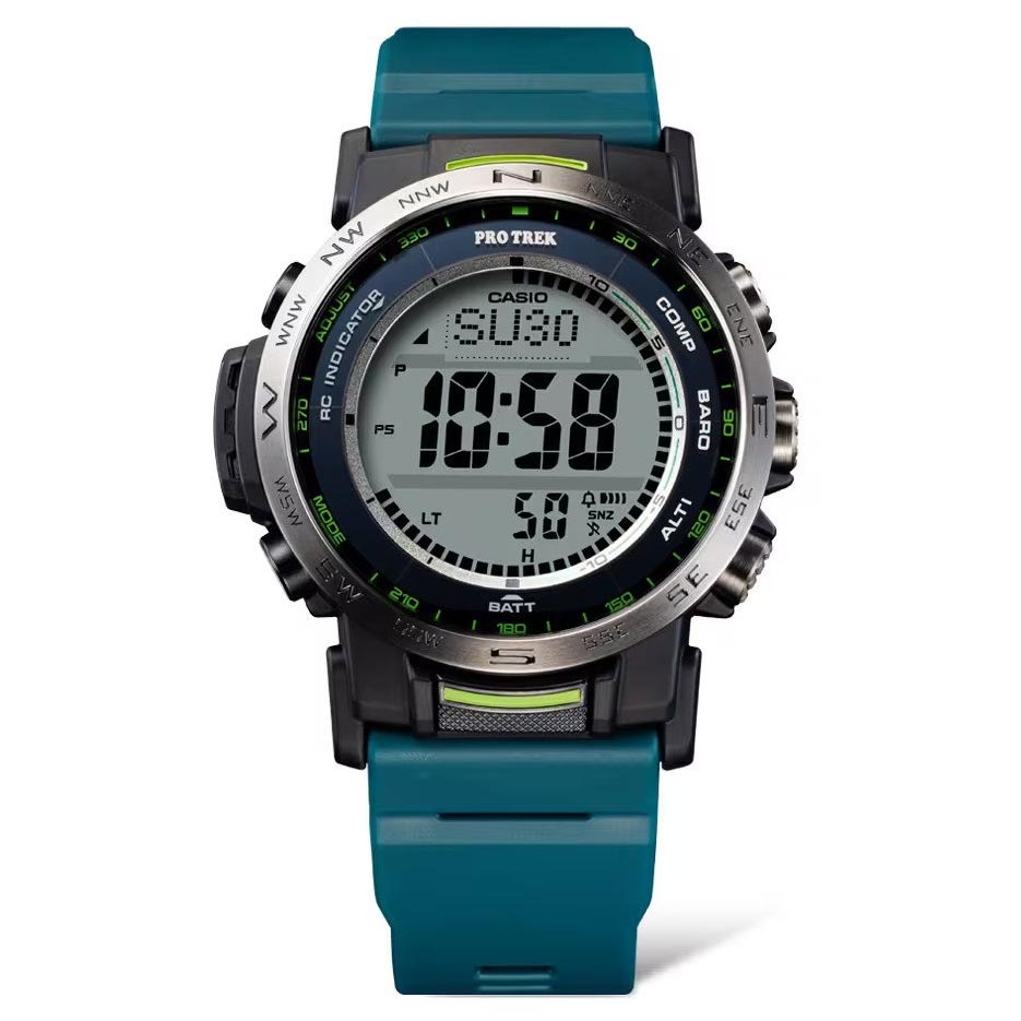 Casio PROTREK PRW-35Y-3 Climber Line Triple Sensor Multiband 6 Radio Control Men's Watch (Teal) PRW35Y-3