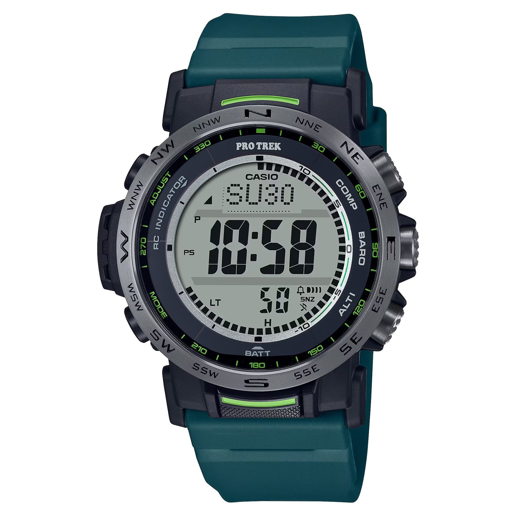 Casio PROTREK PRW-35Y-3 Climber Line Triple Sensor Multiband 6 Radio Control Men's Watch (Teal) PRW35Y-3