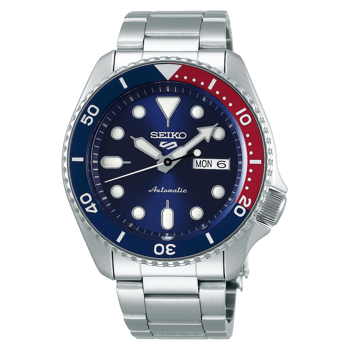 Seiko 5 Sports Automatic SRPD53K1 Men Watch 100M Dark Blue x Pepsi Sport Style ozdigitalwatch.com.au