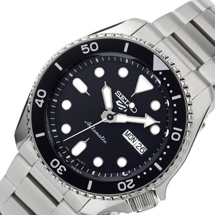 Seiko 5 Sports Automatic SRPD55K1 Men Watch 100M Black Sport Style ozdigitalwatch.com.au