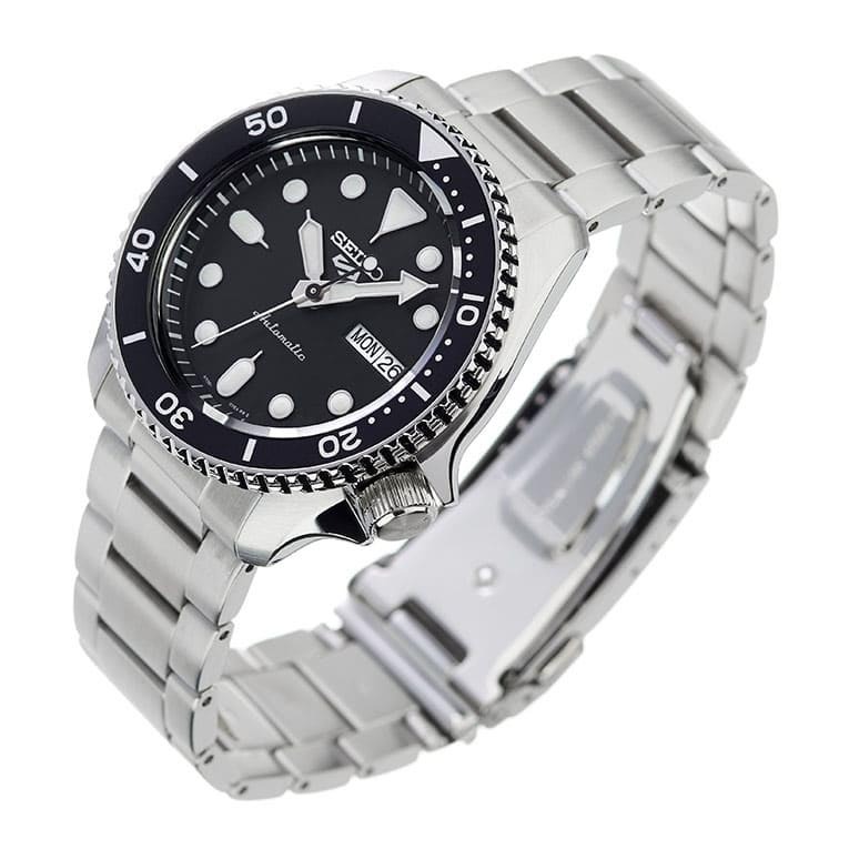 Seiko 5 Sports Automatic SRPD55K1 Men Watch 100M Black Sport Style ozdigitalwatch.com.au