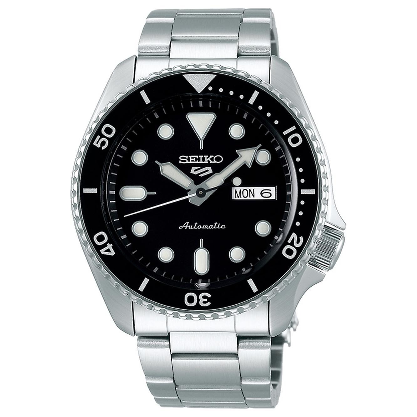 Seiko 5 Sports Automatic SRPD55K1 Men Watch 100M Black Sport Style ozdigitalwatch.com.au