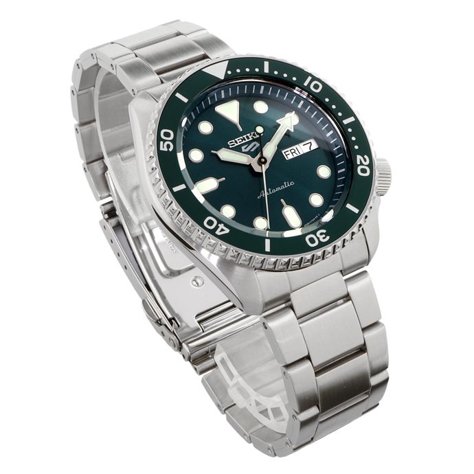 Seiko 5 Sports Automatic SRPD61K1 Men Watch 100M (Green) Sport Style ozdigitalwatch.com.au
