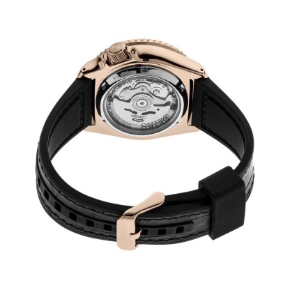 Seiko 5 Sports Automatic SRPD76K1 Men's Watch (Rose Gold & Black), Leather/Silicone Band