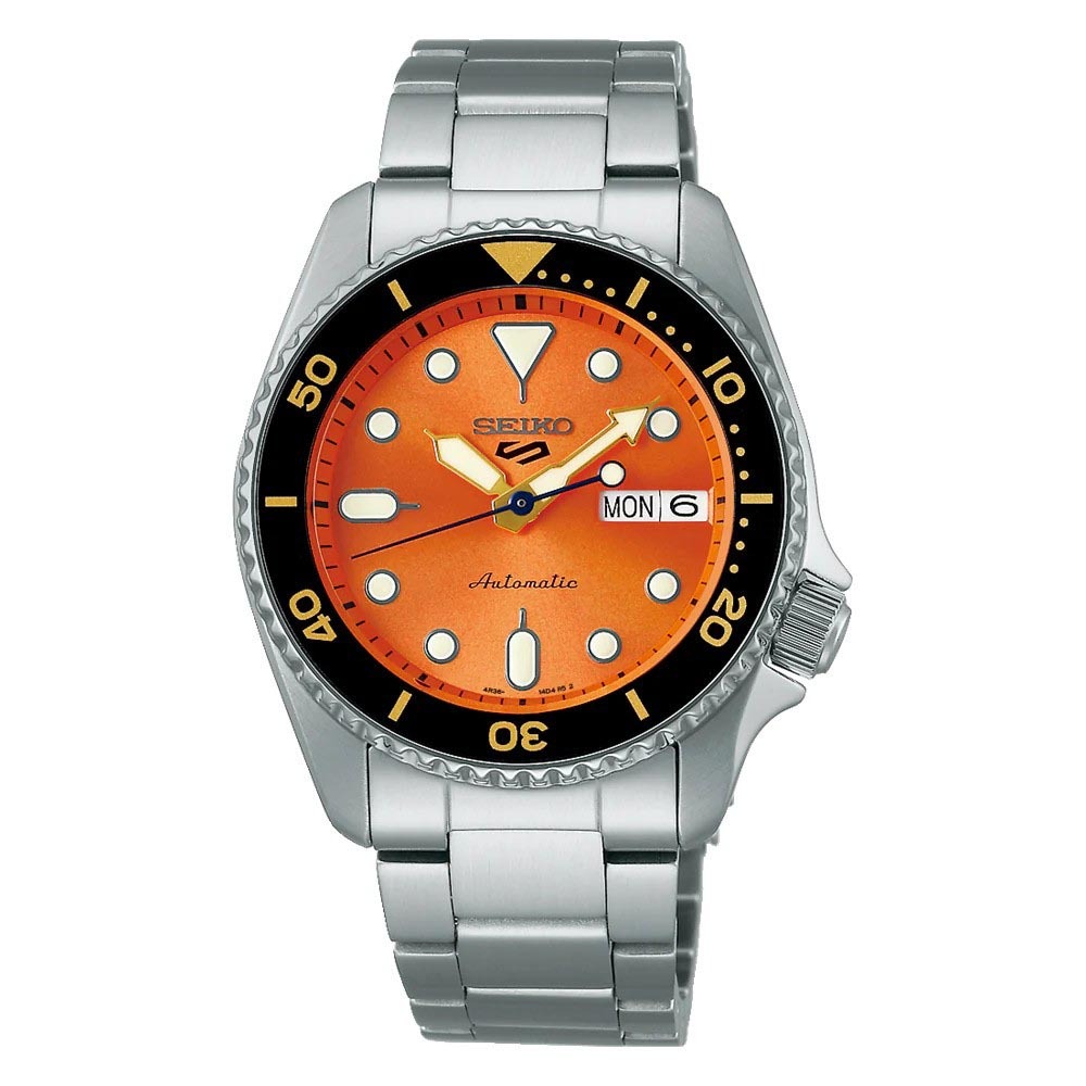 Seiko 5 Sports SRPK35K SKX 38mm Automatic 100M Men Watch Orange ozdigitalwatch.com.au