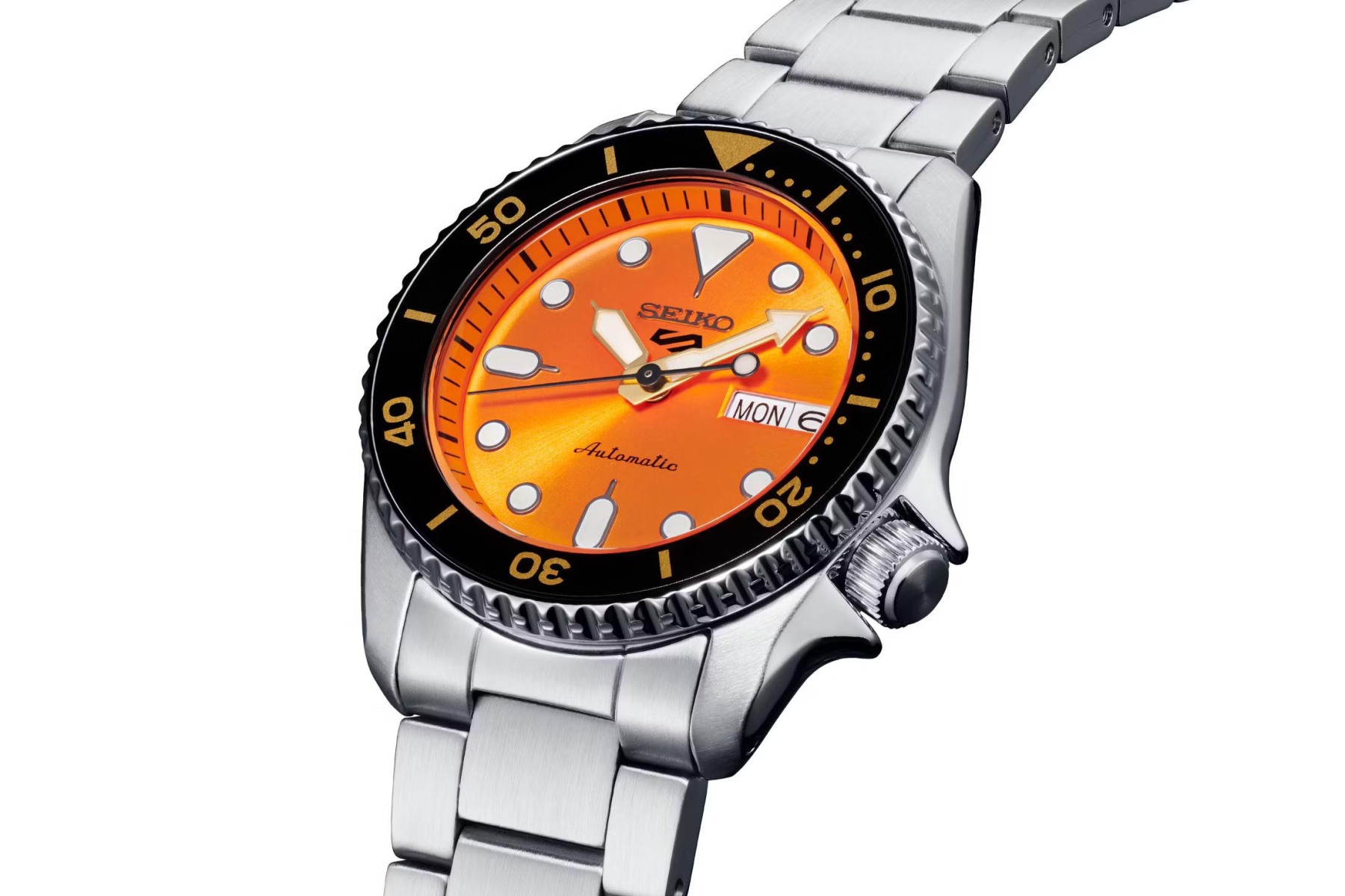 Seiko 5 Sports SRPK35K SKX 38mm Automatic 100M Men Watch Orange ozdigitalwatch.com.au