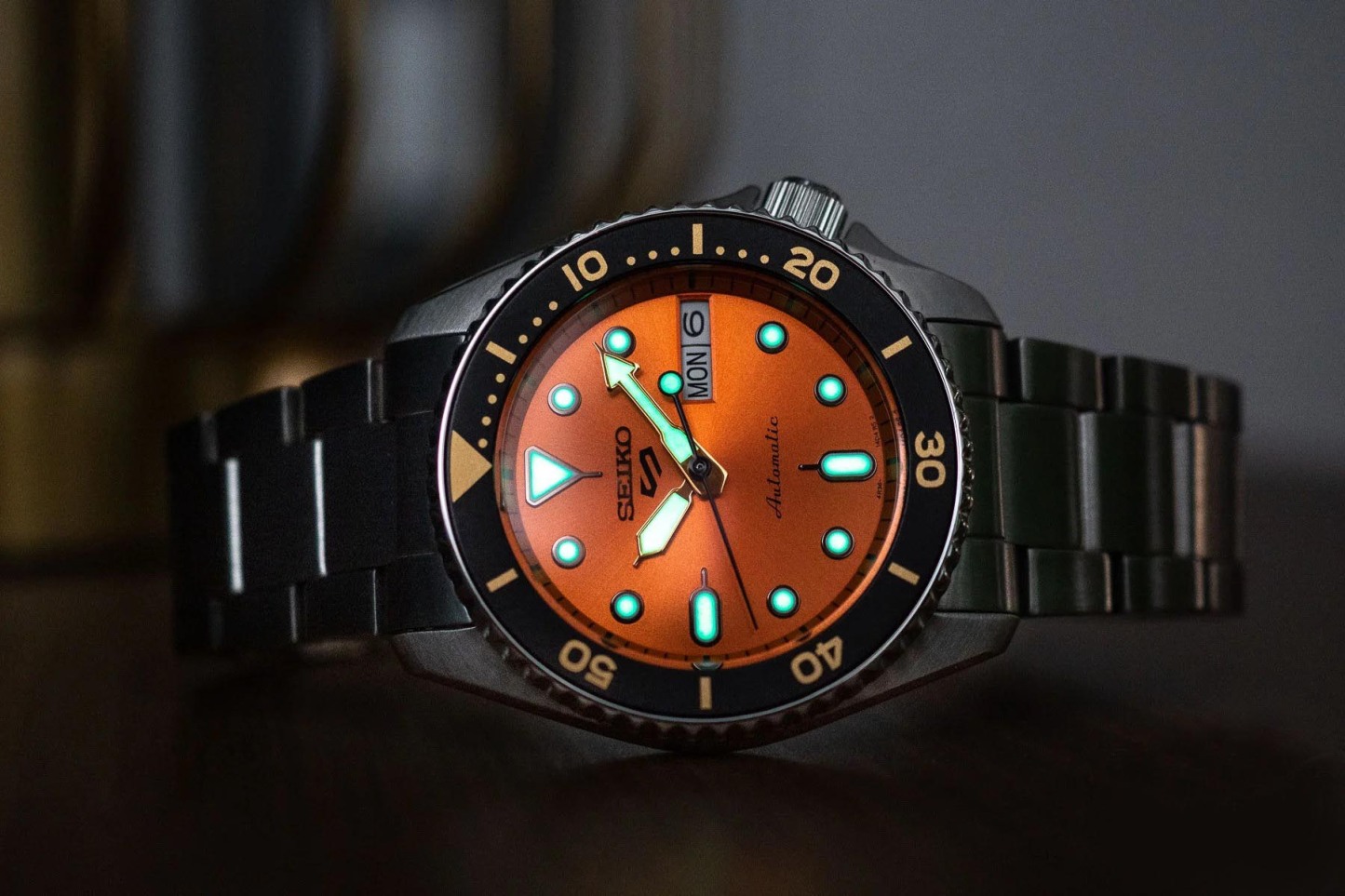 Seiko 5 Sports SRPK35K SKX 38mm Automatic 100M Men Watch Orange ozdigitalwatch.com.au