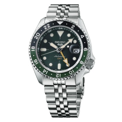 Seiko 5 Sports SSK035K1 GMT Series SKX Style Automatic Men's Watch (Green)