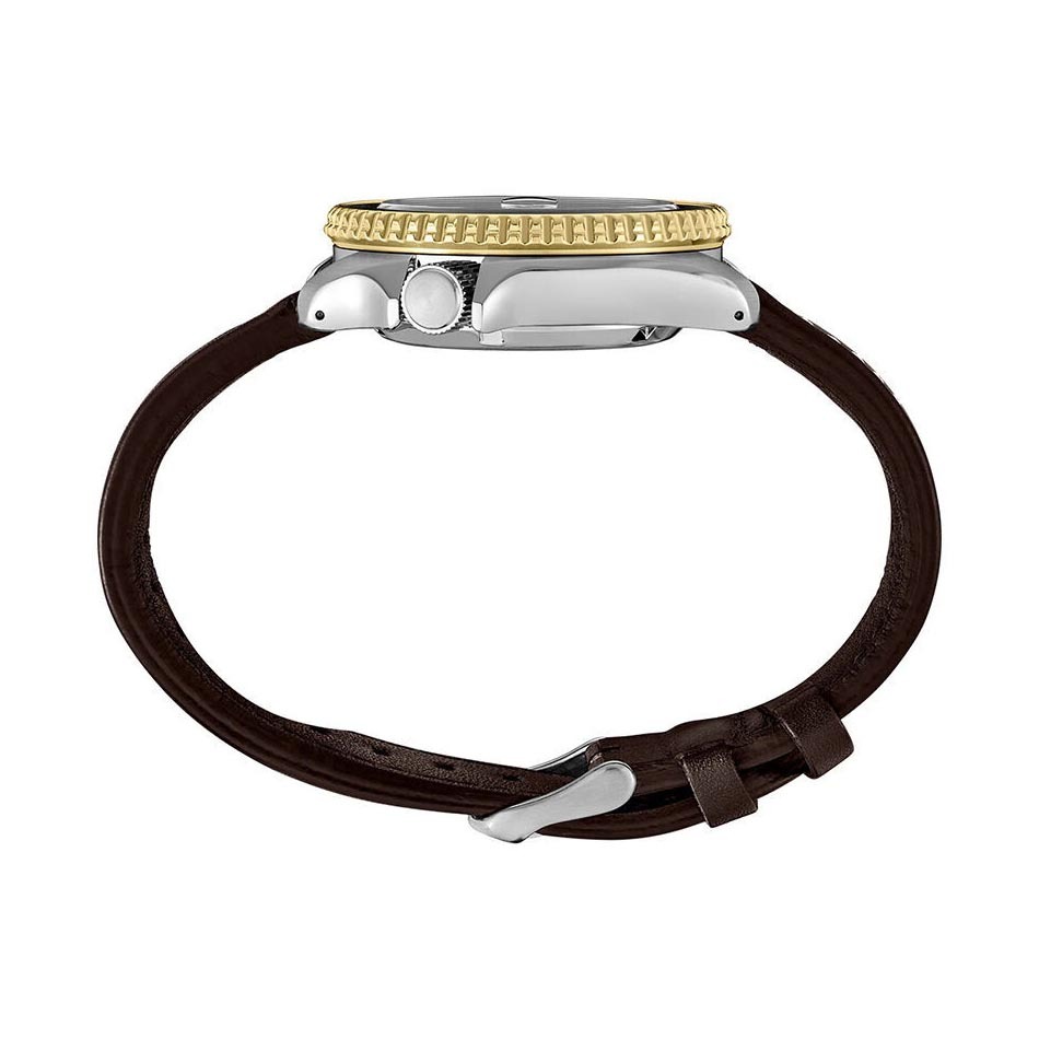 Seiko 5 Sports SSK036K1 GMT Series SKX Style Automatic Men's Watch (Black & Brown)