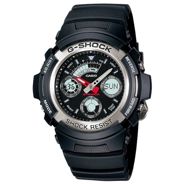 Casio G-Shock AW-590-1A Analog Digital Men's Watch (Black) AW590-1A
