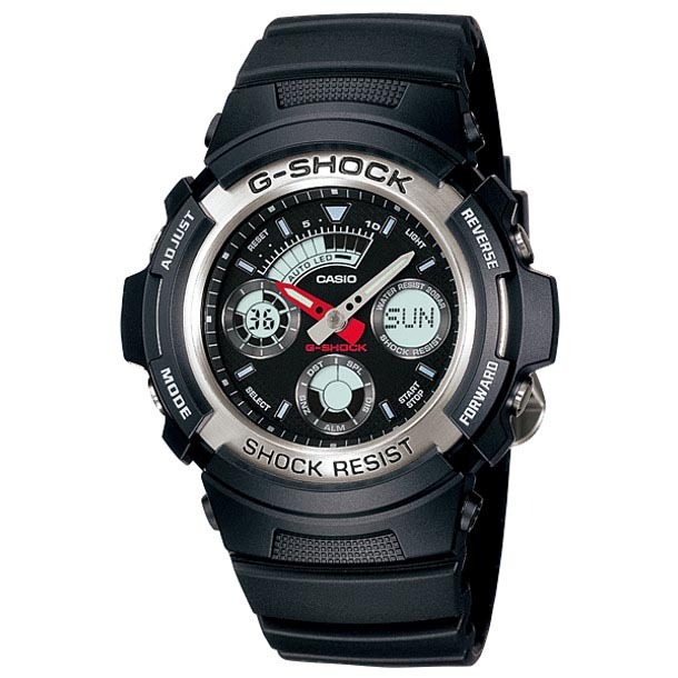 Casio G-Shock AW-590-1A Analog Digital Men's Watch (Black) AW590-1A