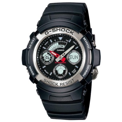 Casio G-Shock AW-590-1A Analog Digital Men's Watch (Black) AW590-1A