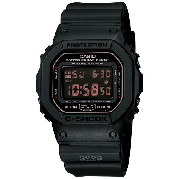Casio G-Shock DW-5600MS-1 Digital Men's Watch (Black) DW5600MS-1