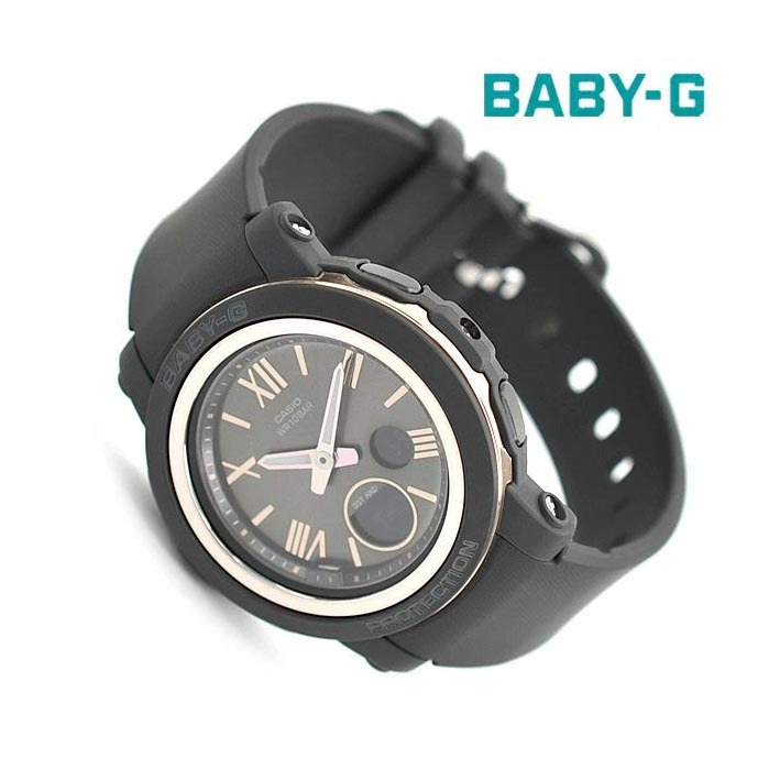 Casio Baby-G BGA-290-1A Analog Digital Women's Watch (Black x Pink Gold) BGA290-1A