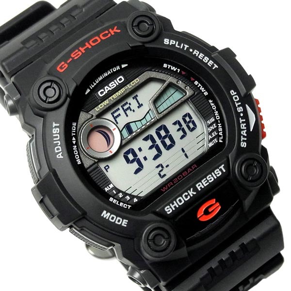 Casio G-Shock G-7900-1 Tide Graph Moon Data Digital Men Watch Black ozdigitalwatch.com.au