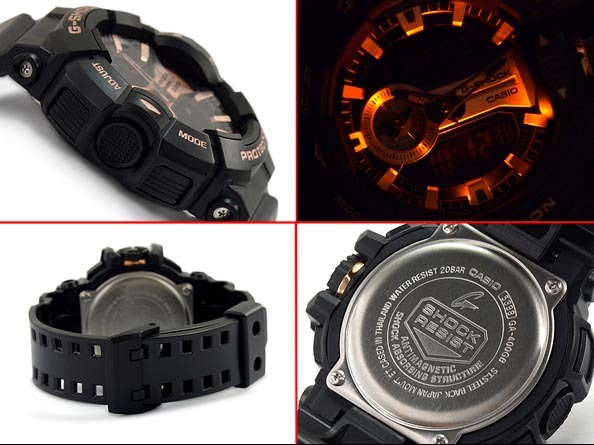 Casio G-Shock GA-400GB-1A4 Analog Digital Men's Watch (Black x Rose Gold) GA400GB-1A4