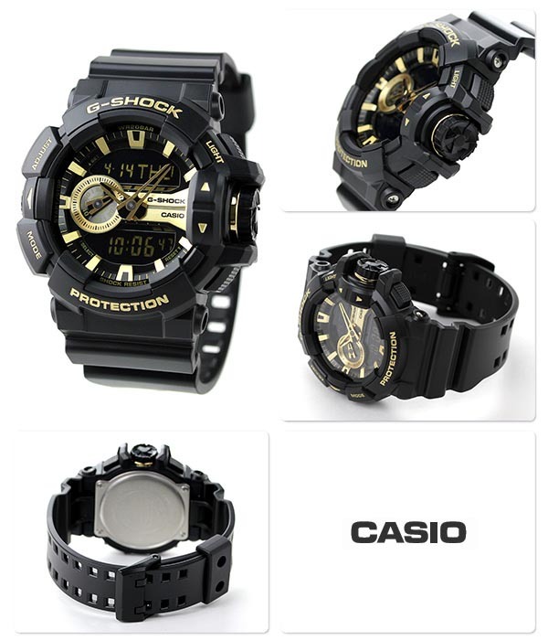 Casio G-Shock GA-400GB-1A9 Analog Digital Men's Watch Black Gold ozdigitalwatch.com.au