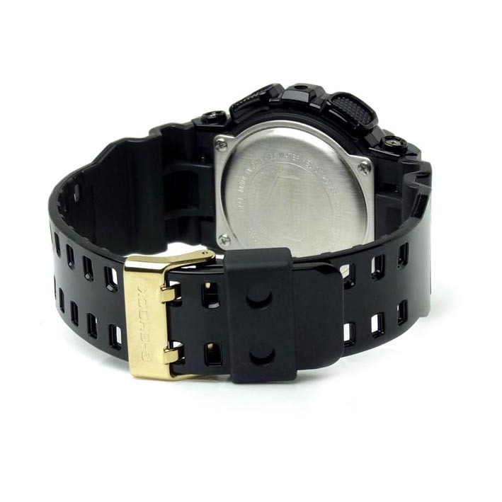 Casio G-Shock GD-100GB-1 Digital Super Illuminator 7-Years Battery Men's Watch (Black x Gold)