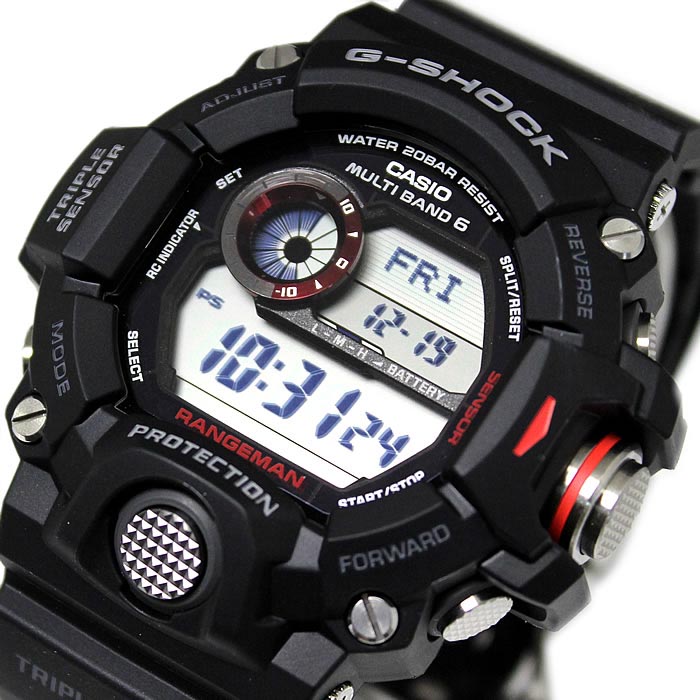 Casio G-Shock GW-9400-1 Rangeman Triple Sensors Solar Wave Ceptor Men's Watch ozDigitalWatch.com.au