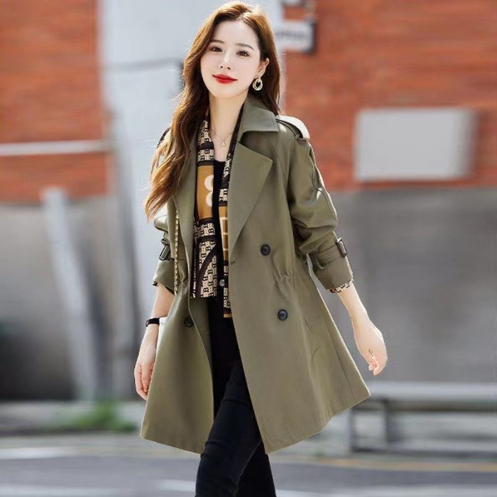 🧥 아시아에서 가장 인기 있는 트렌치코트❤촉감이 부드러움/통기성이 좋음/착용감이 좋음 