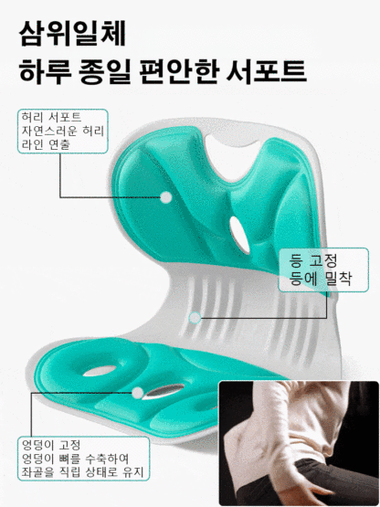 [오래 앉아도 피로 없음] 인체공학 자세교정 의자 추가💥대폭 할인,구매 시 9,900원💥