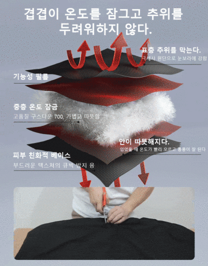 -30°℃추위에 지지 않다【커플 패딩】