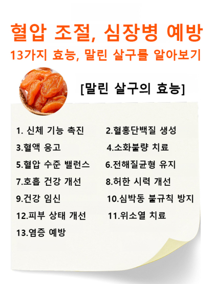 [0설탕 0첨가] 씨 없는 유기농 말린 홍살구